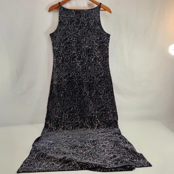 Limited Too  Y2K Black Sparkle Girls Long Dress - Picture 8 of 11